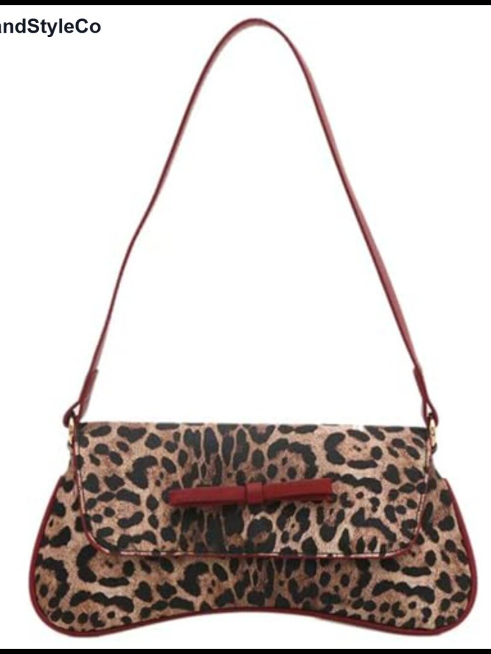 PU Leather Hobo Shoulder Bag Bow Top-Handle Underarm Purse